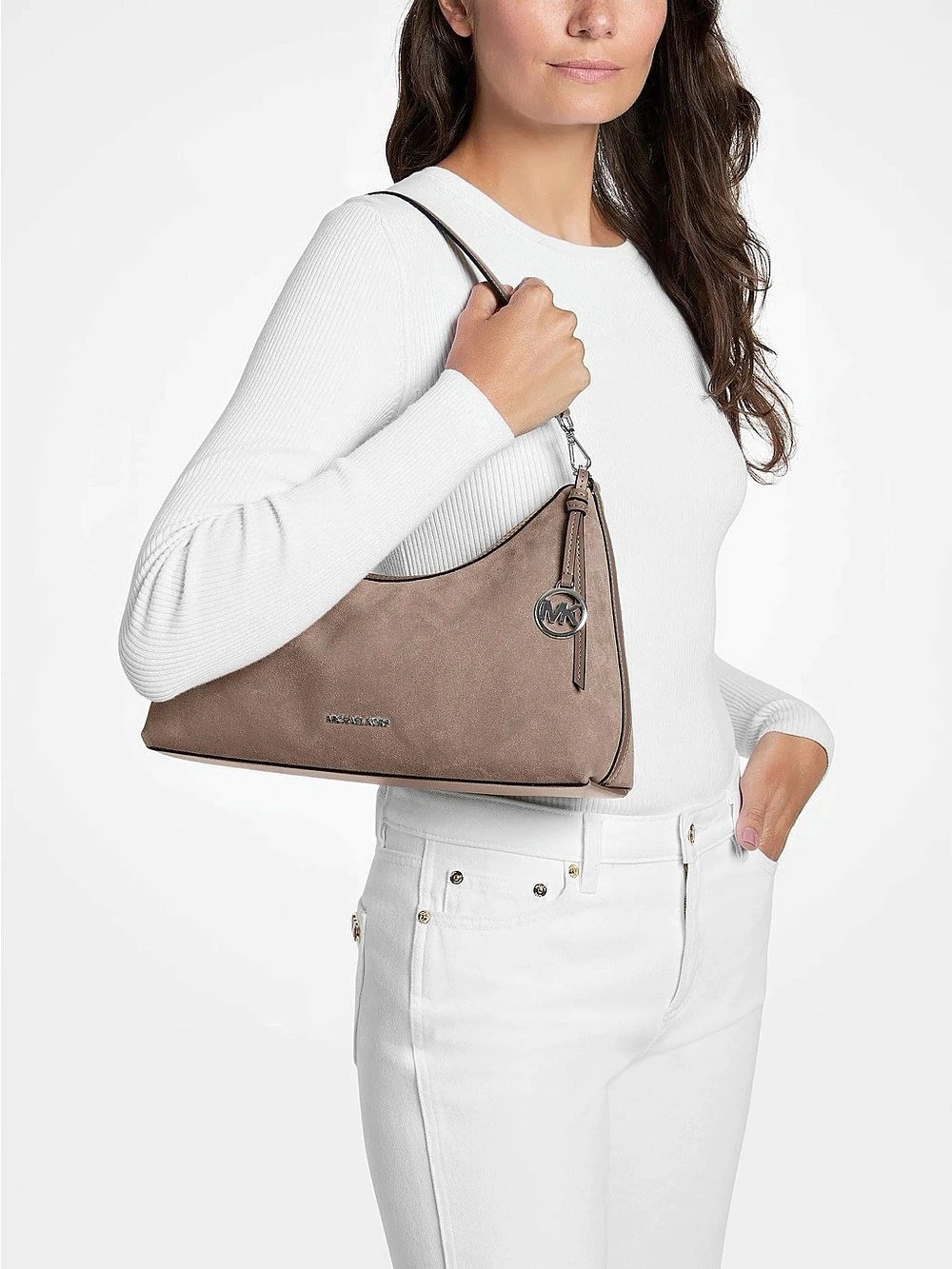 Michael Kors Sammy Medium Convertible Shoulder Bag in Brown NWT